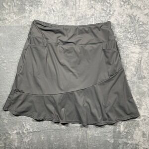 Gradual Athletic Skort Gray Excellent Ruffle Hem Built-in Shorts Pockets XXL
